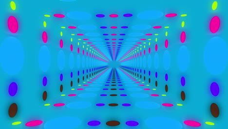 animación de un patrón que se mueve en un bucle sin costuras sobre un fondo azul