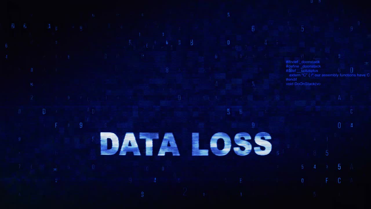 Data Loss Warning