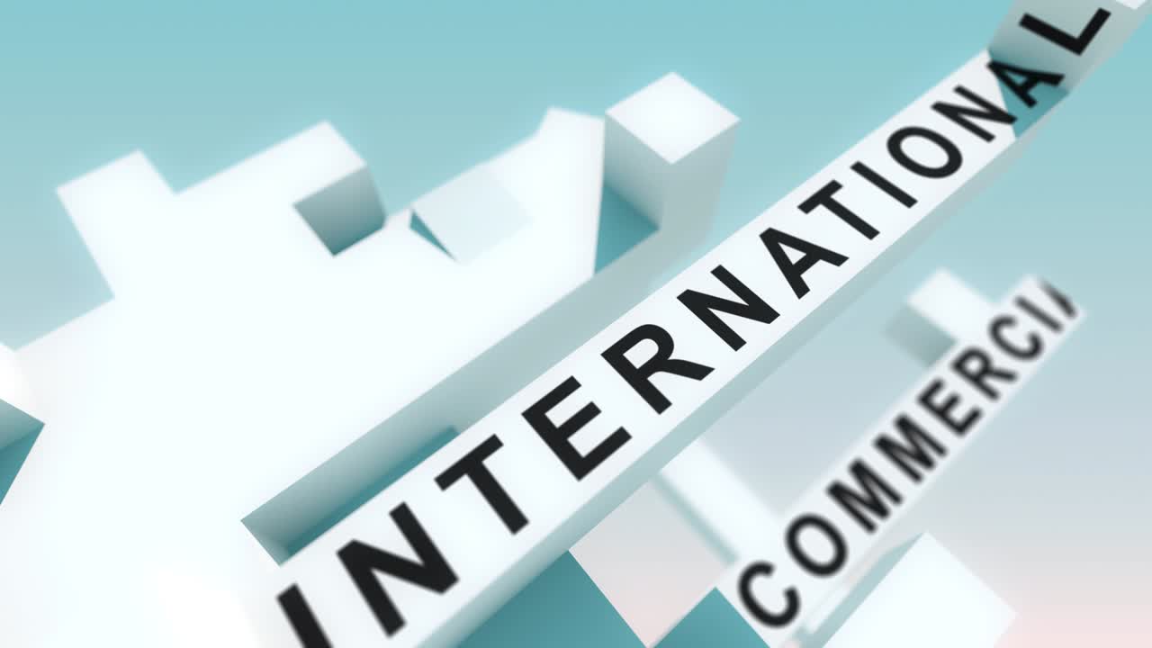 큐브로 애니메이션 된 저작권 단어