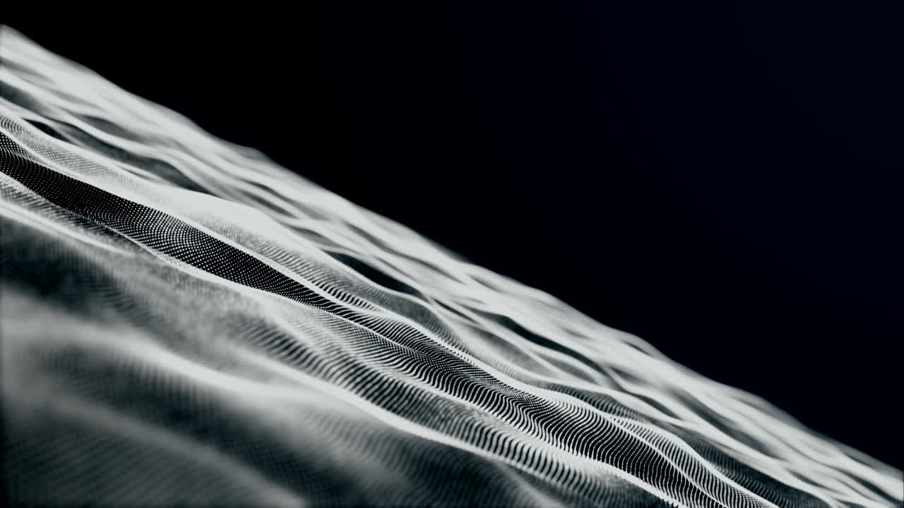 tecnología de onda digital futurista animación de fondo abstracta renderización en 3d