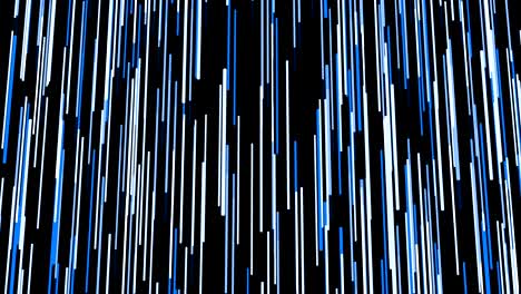 abstract blue rain, seamless loop 3d animation on black background.