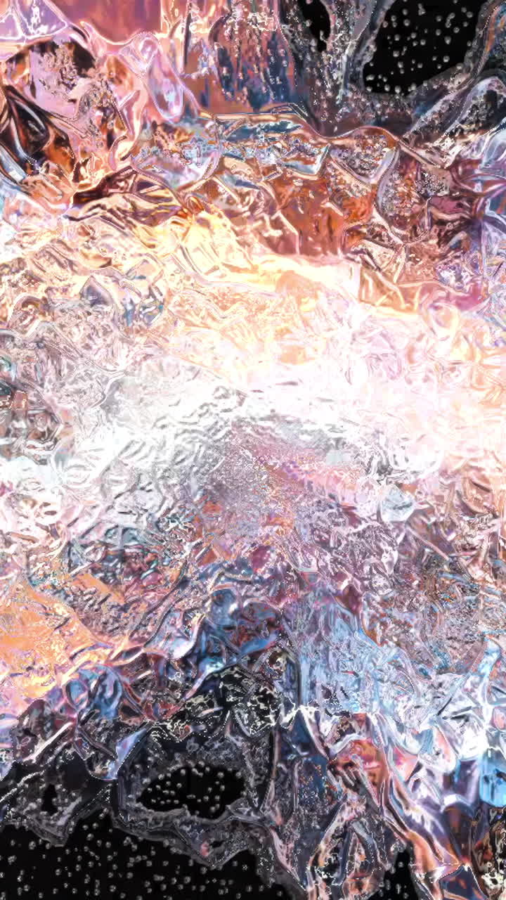 Abstract Iridescent Glass Texture