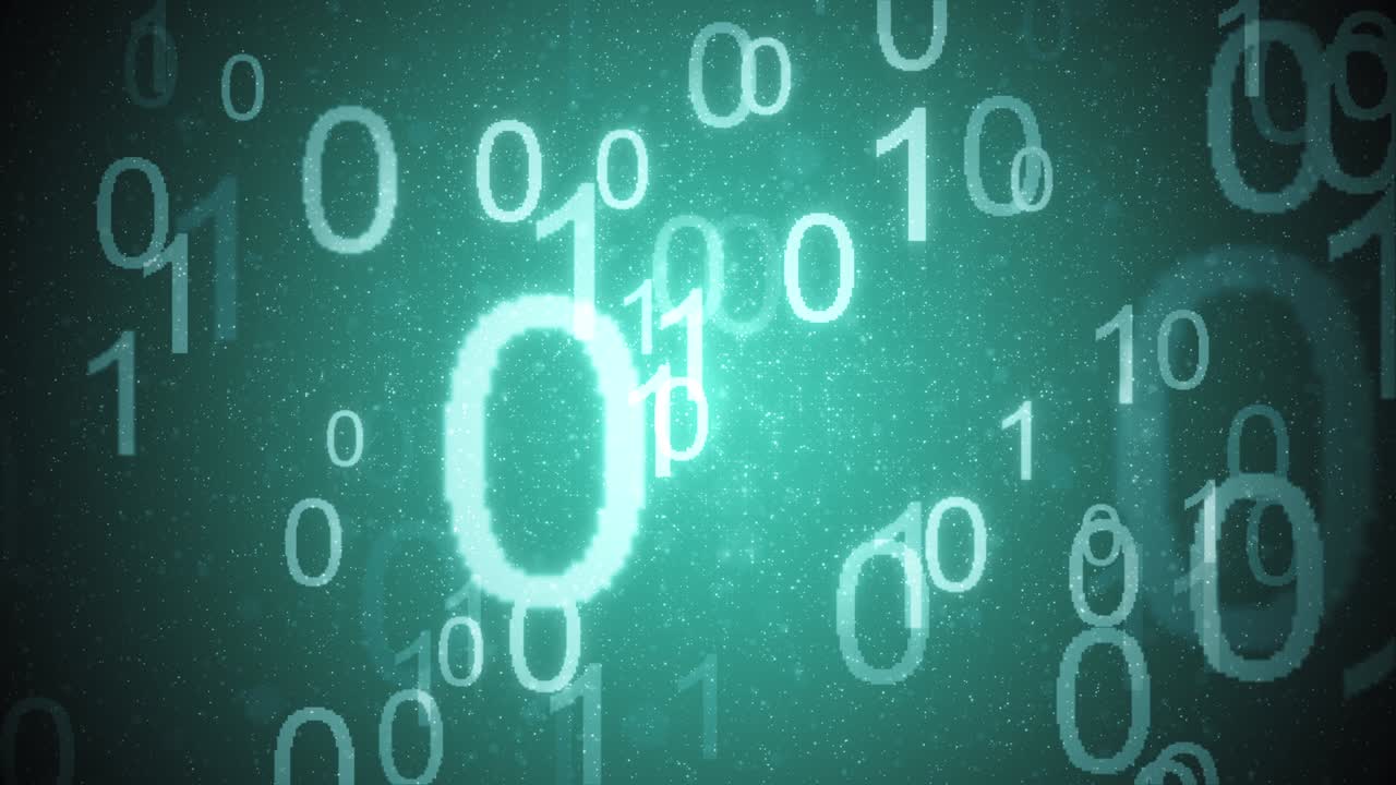 fondo de movimiento de código binario