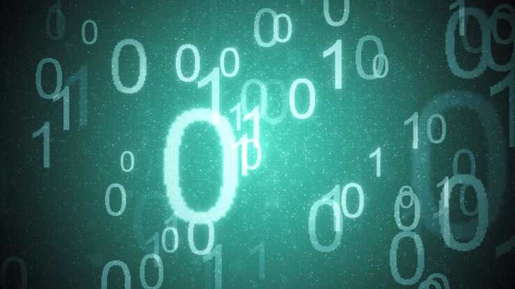 Binary Code Motion Background
