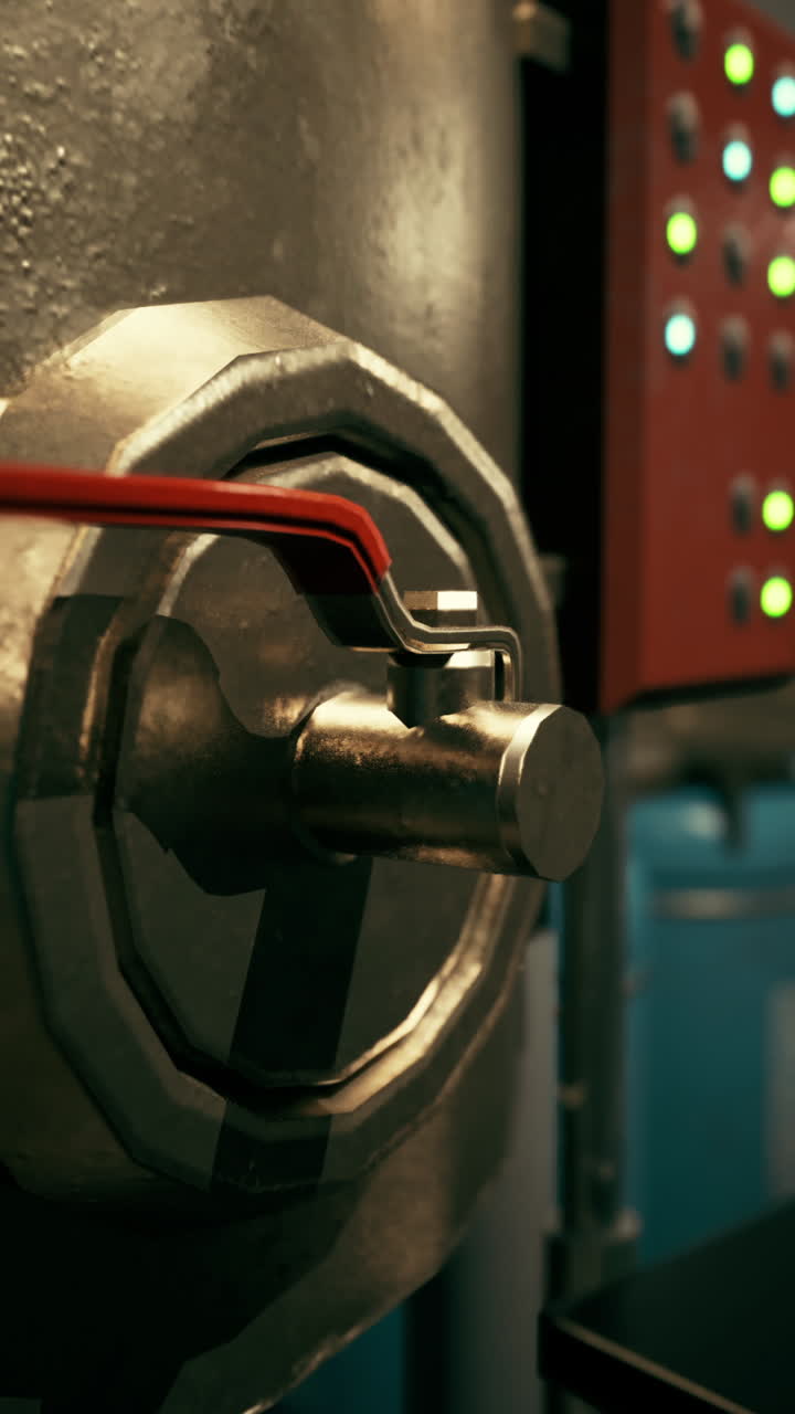 산업용 브 및 제어 패널 클로즈업