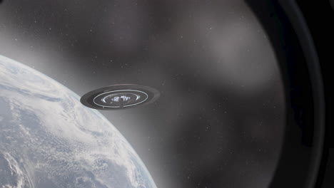 ufo sighting in outer space near earth