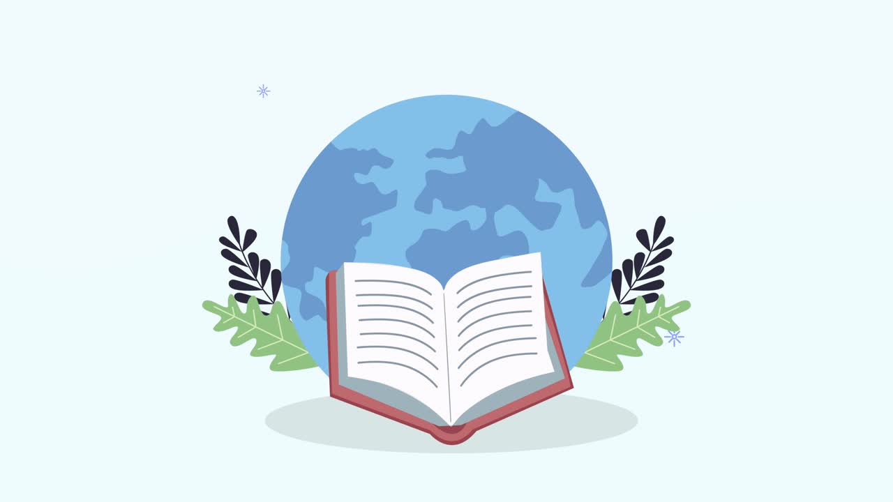 livro com o planeta do mundo