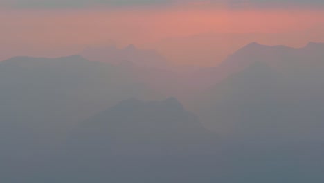 scenic mountain range in golling austria beautifully covered in clouds