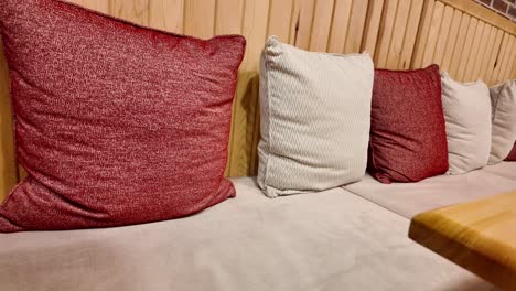 cozy seating area with pillows