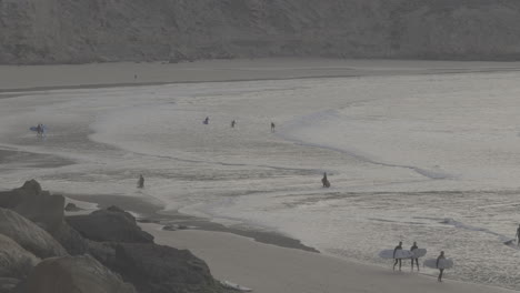 surfers at the beach