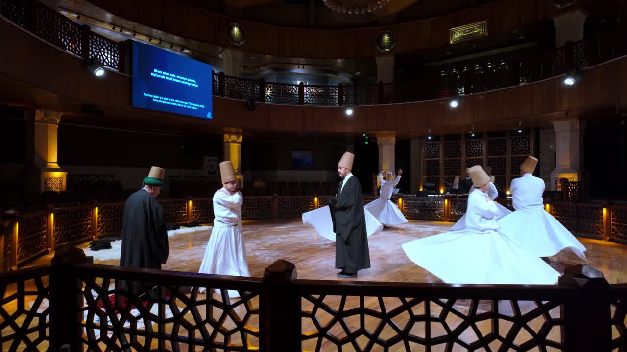 Dervishes prepare for their mesmerizing performance, a dance of unity and devotion that draws visitors from around the world to Konya.