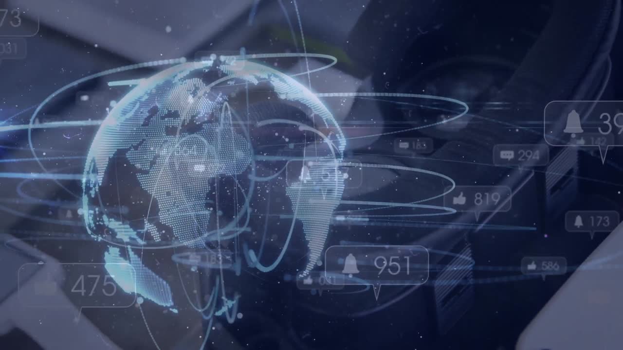 데이터 처리 및 글로벌 오버 vr 헤드 ⁇ 의 애니메이션