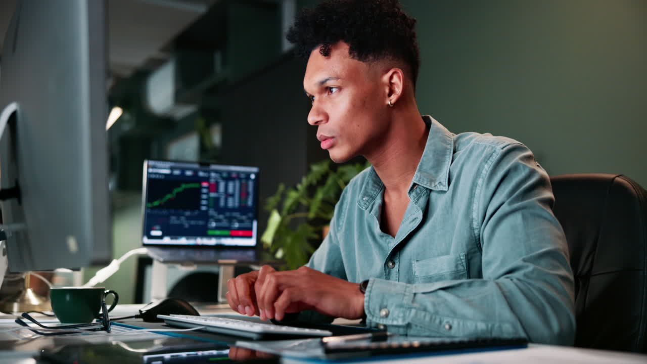 Man with Neck Pain in Office