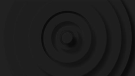 animación de capas de círculo negro que pulsan sobre un fondo negro