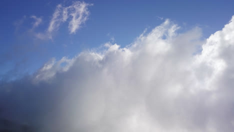 Pure-serene-grey-and-white-stratus-cloudscape-texture-under-blue-sky