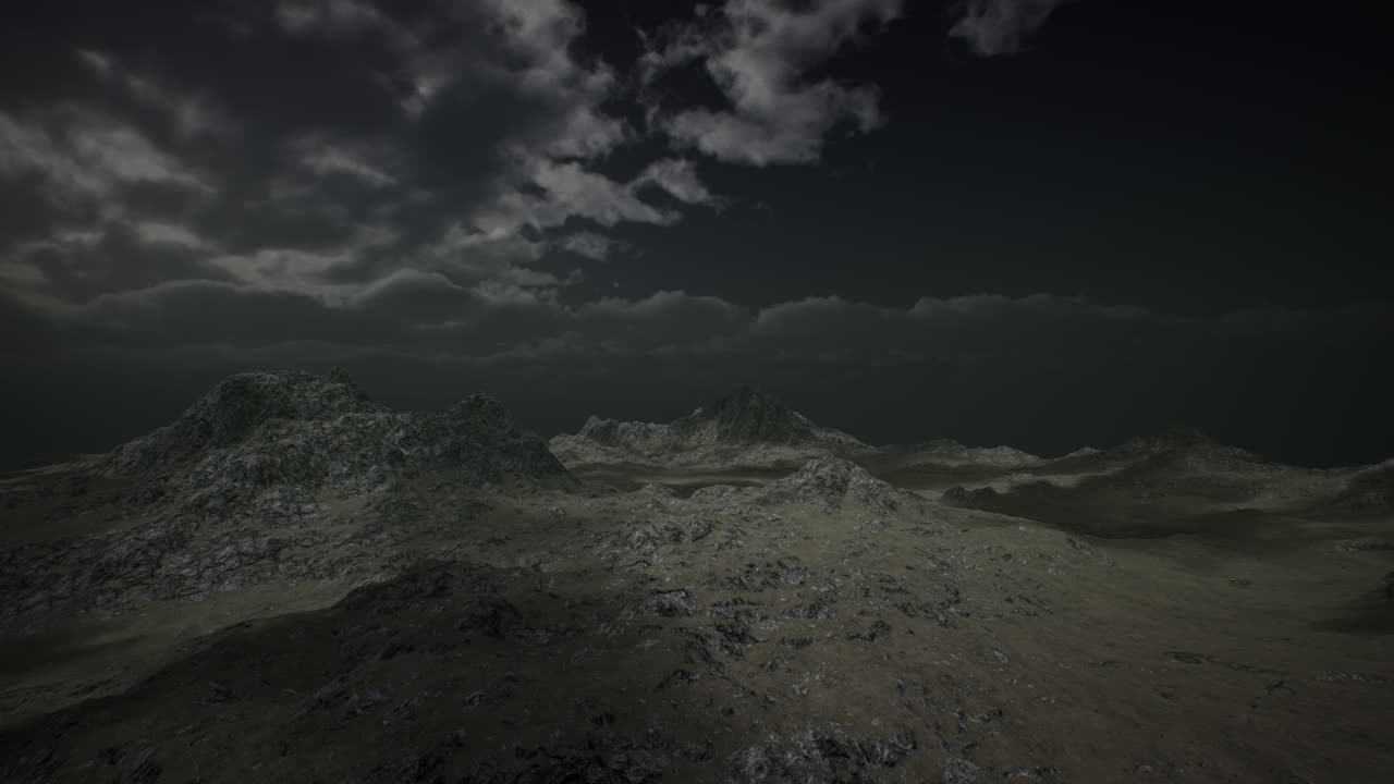 vista desde la montaña en una tormenta