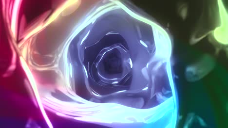 multicolored abstract shapes animation with fluids loop