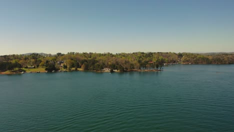 lake lanier in cumming, georgia on a sunny day near pilgrims mill road