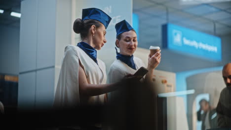 Airport Staff and Passengers