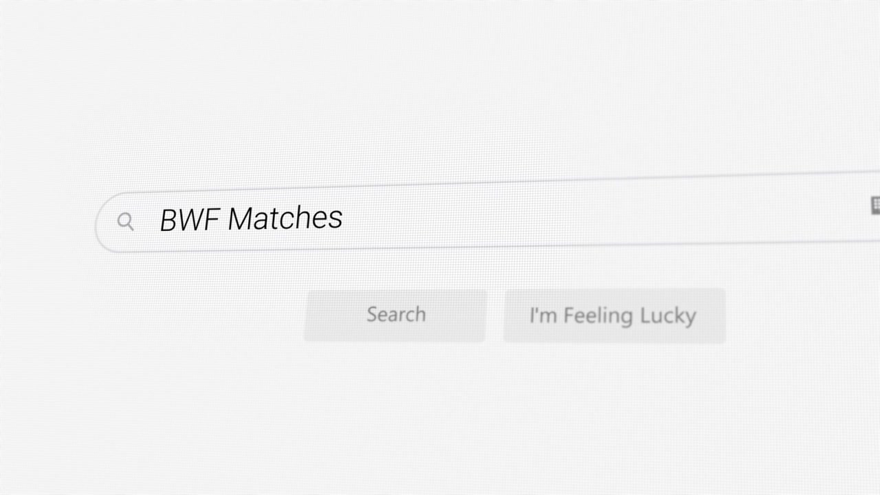 Ricerca di Partite BWF sul browser Internet