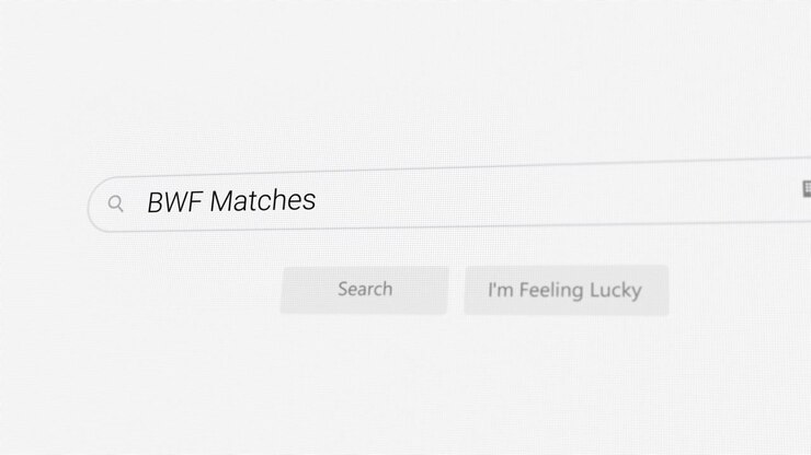 Ricerca di Partite BWF sul browser Internet