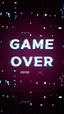 Motion-Graphic-of-Glitch-game-over-background