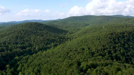 Hermoso-Paisaje-Forestal-De-Los-Apalaches-En-Georgia---Panorama-Aéreo