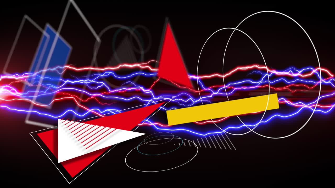 다채로운 번개와 다른 모양