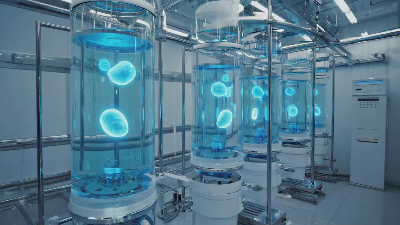 미래의 의학 연구 실험실