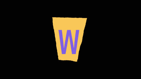 letter w design