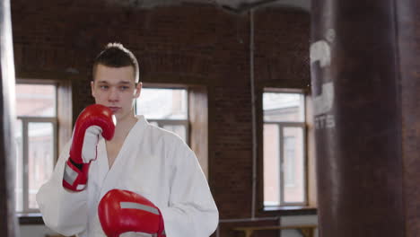 Young-man-doing-martial-arts