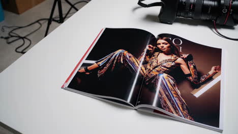 fashion magazine spread