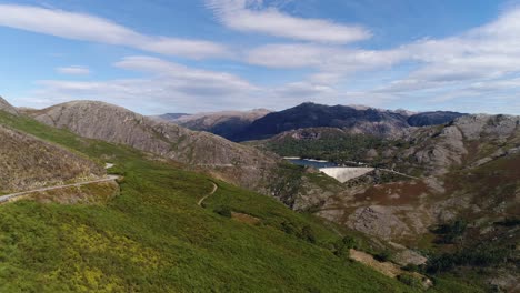 Flying-Over-Mountain-Hydroelectric-Power-Station