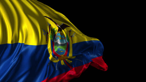 waving ecuadorian flag