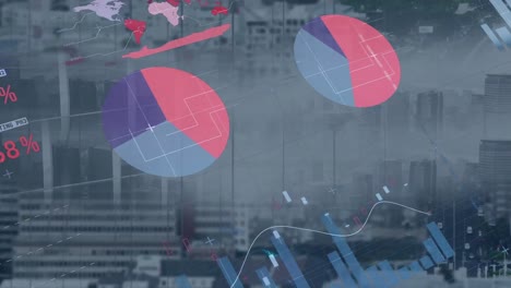 Animación-Del-Procesamiento-De-Datos-Sobre-El-Paisaje-Urbano