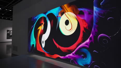 art exhibition:  yin yang and calligraphy