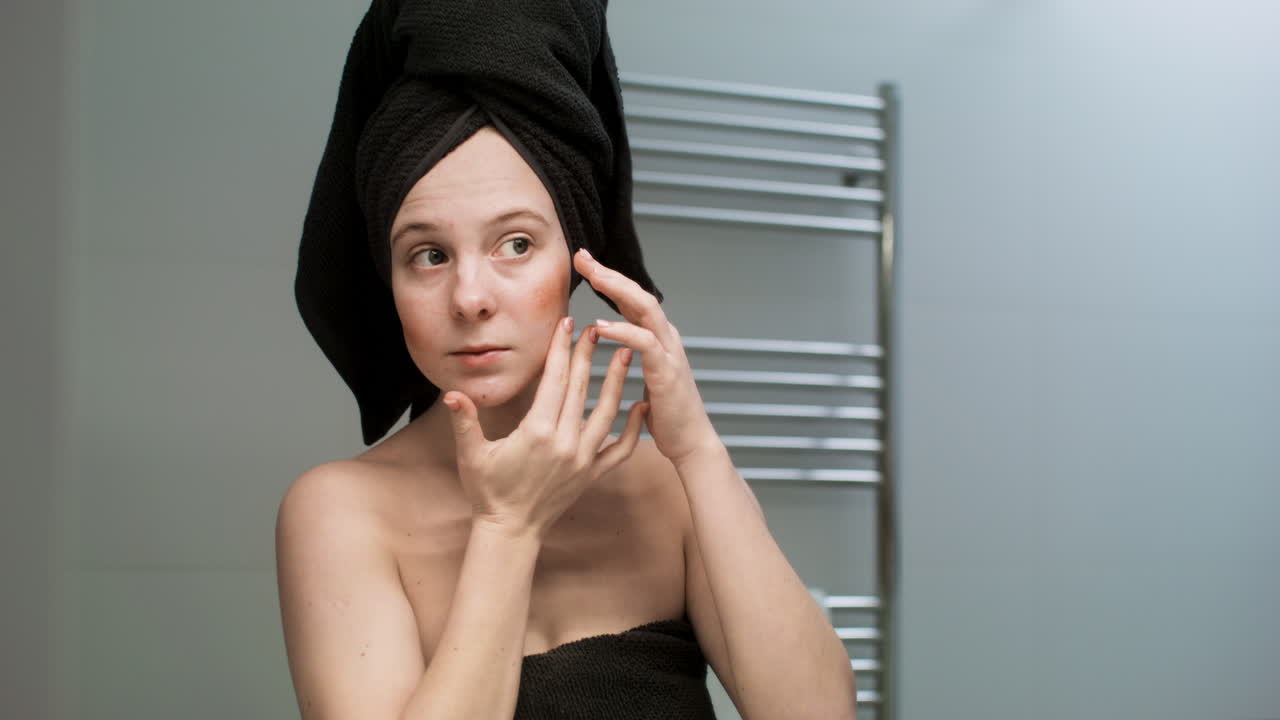 Donna in bagno.