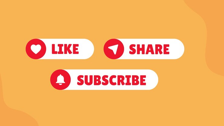 Animated YouTube Outro Call-to-Action — Like, Comment, Subscribe, Share, Engagement Animation, Social Media Prompt