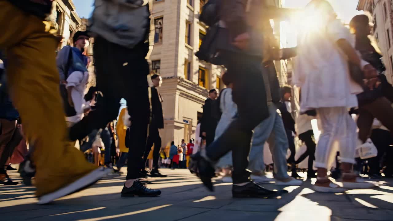 바쁜 도시 거리