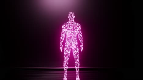 digital art of a glowing human figure