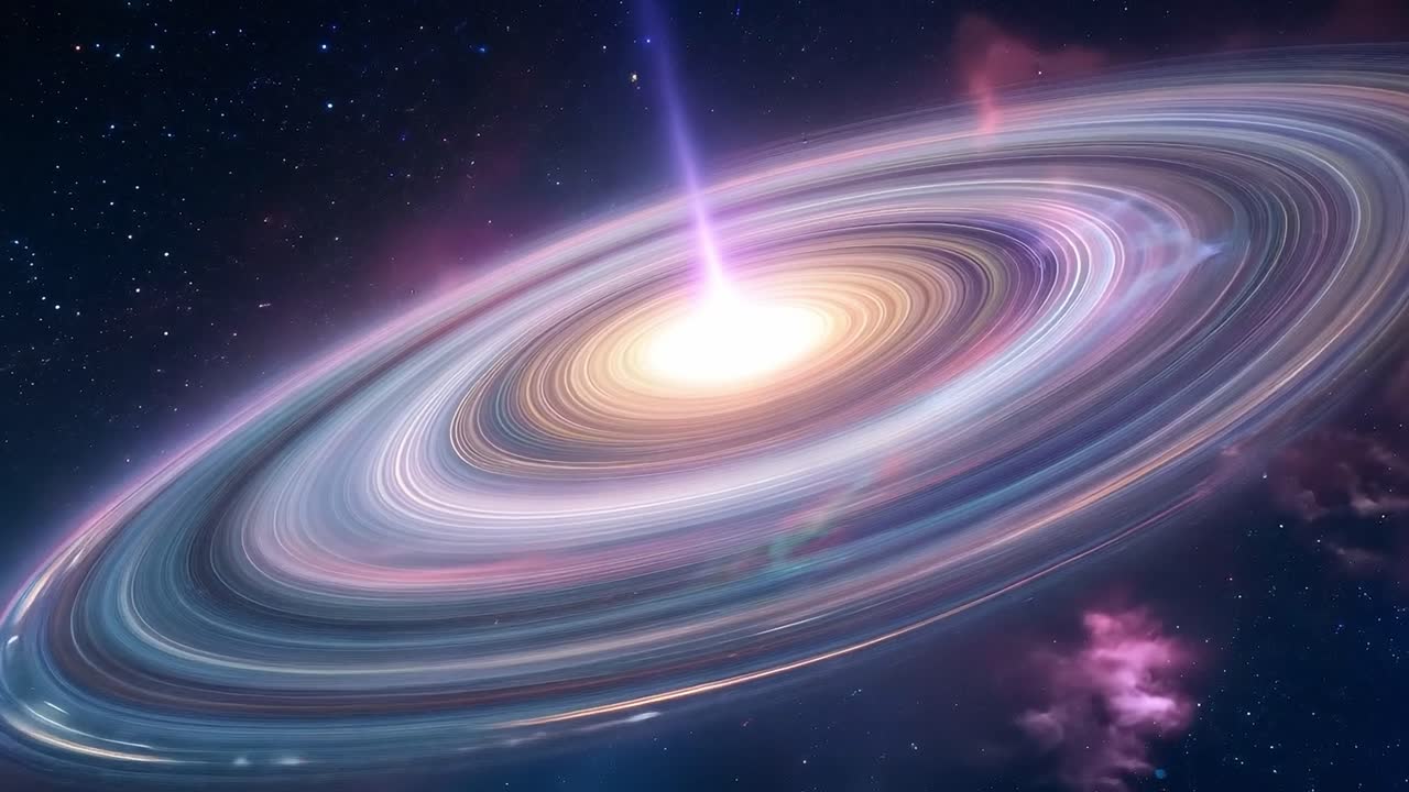 una galaxia espiral en el espacio profundo