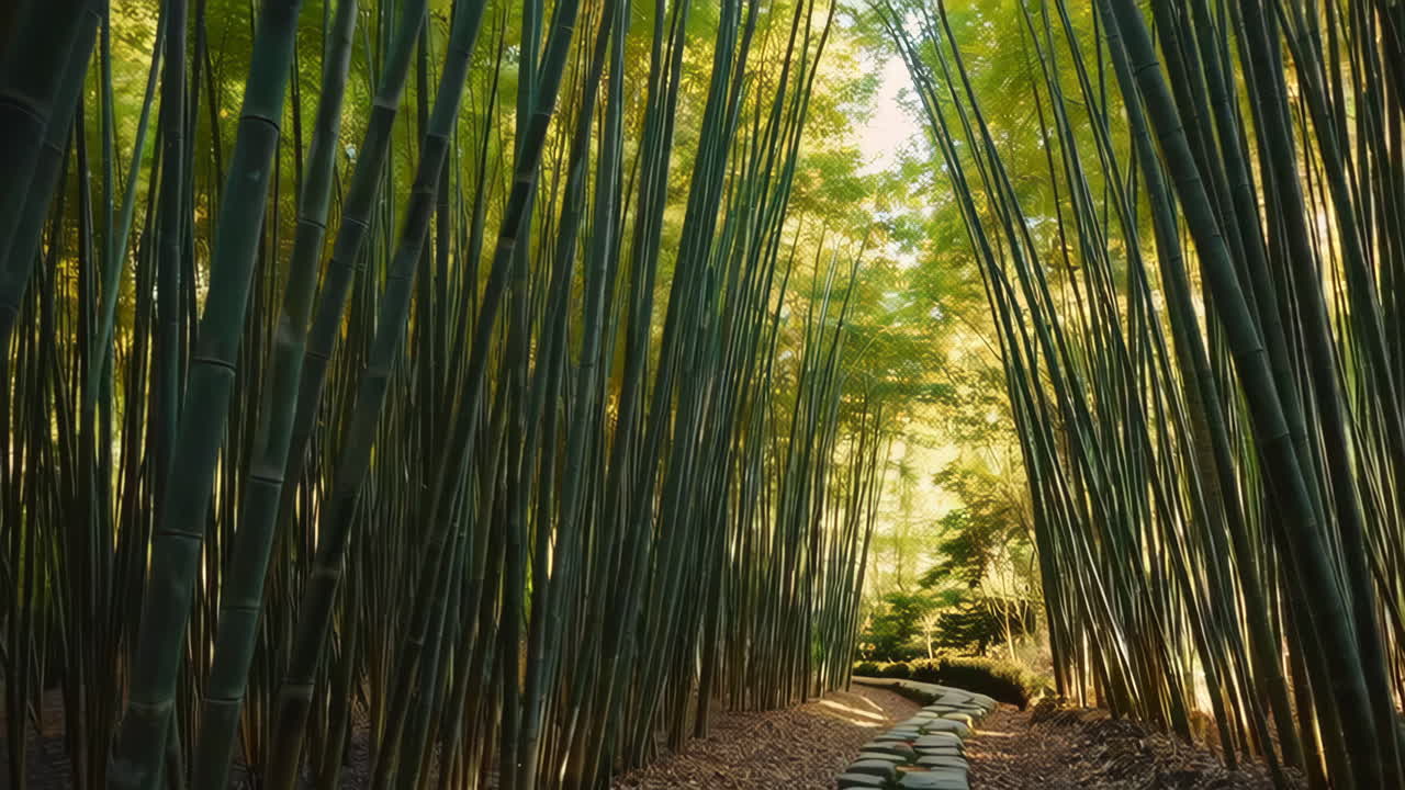 Serene Bamboo Forest Path