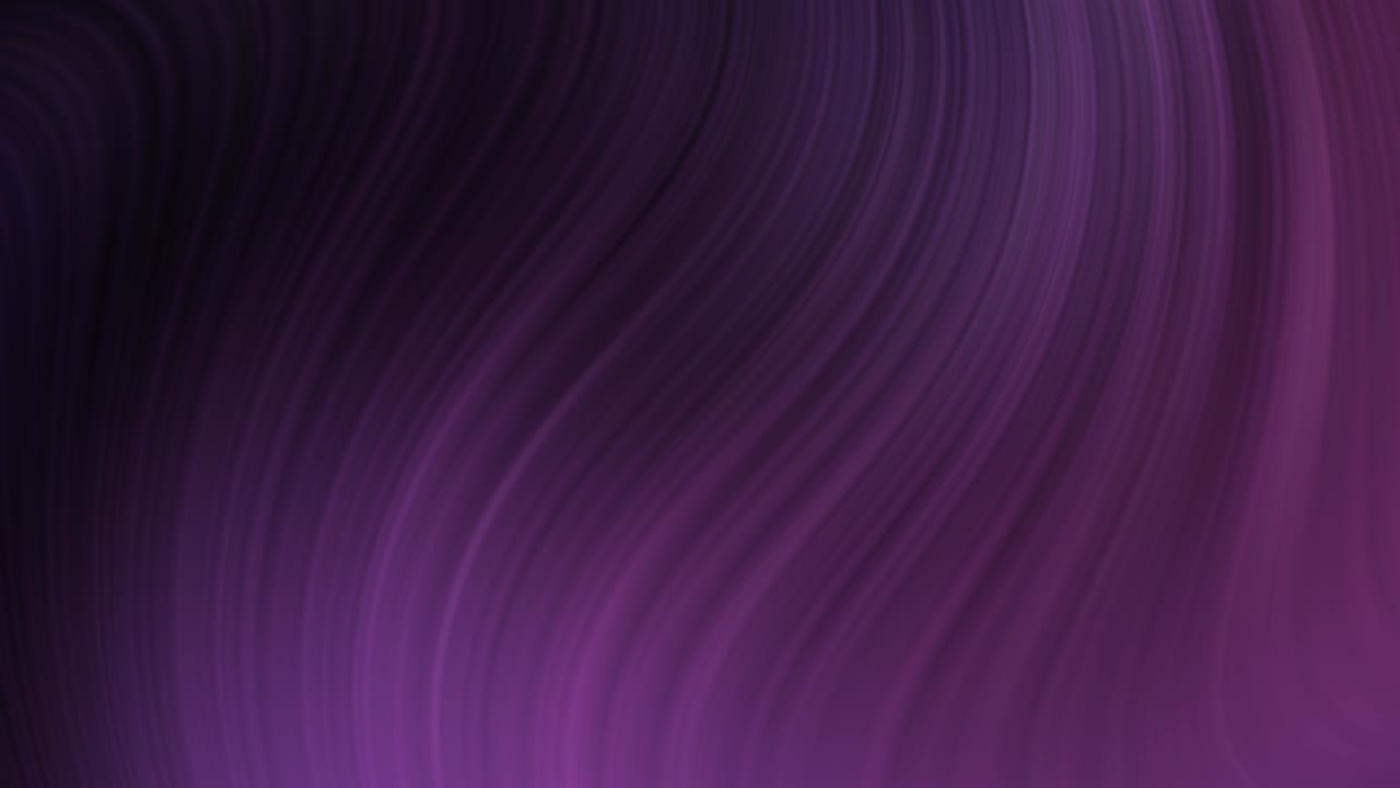 Stylish 3D Abstract Animation Color Wavy Smooth Wall. Concept Multicolor Liquid Pattern. Purple Black Wavy Reflection Surface Macro. Trendy Colorful Fluid Abstraction Flow. Beautiful Gradient Texture