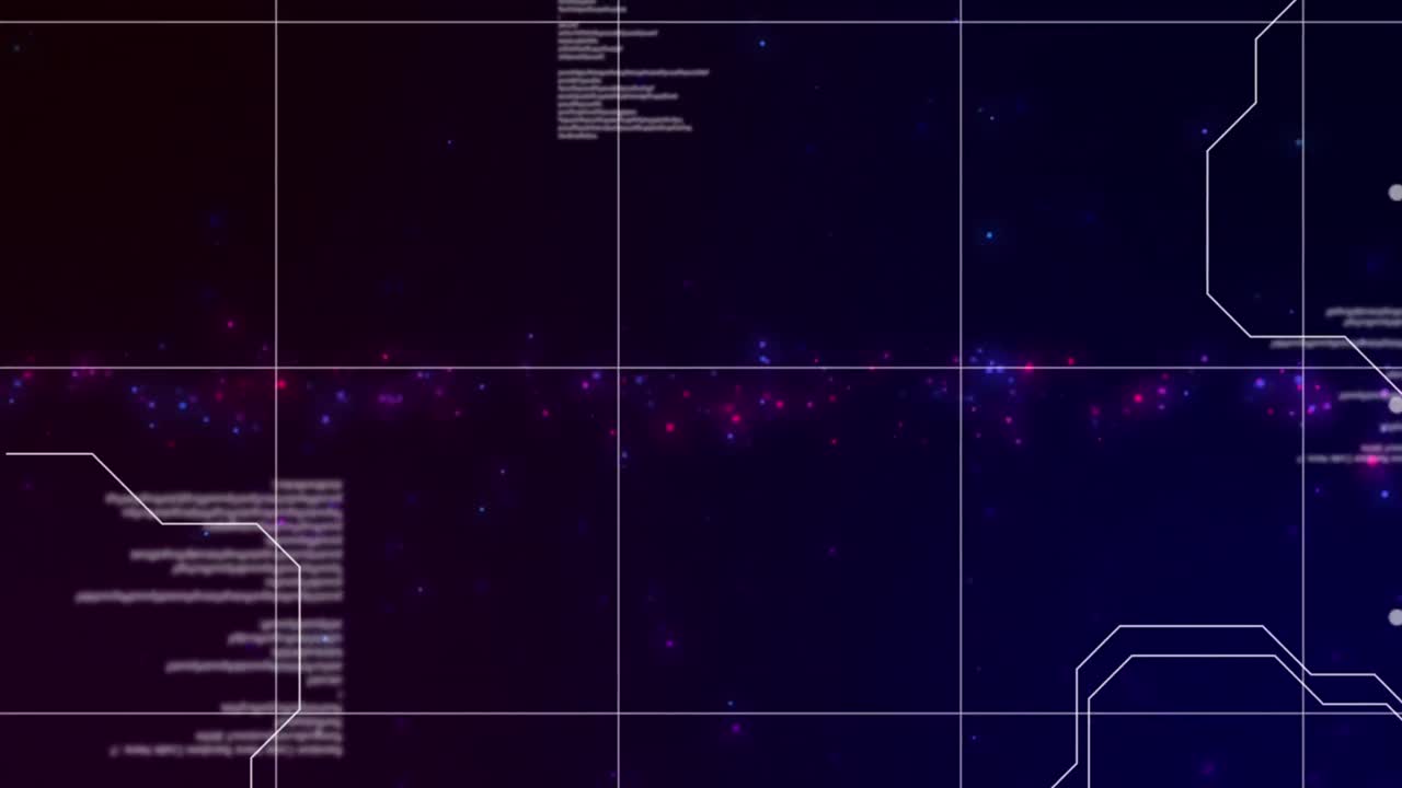 Animation of data processing in digital space