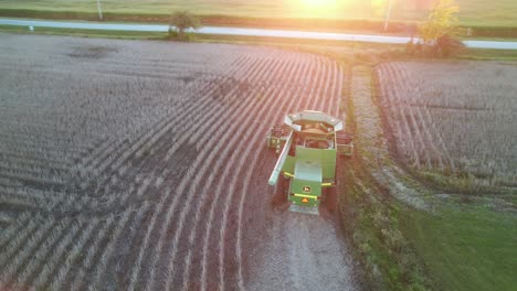 A-farmer-harvests-a-crop-of-soybeans-in-Northeast-Wisconsin