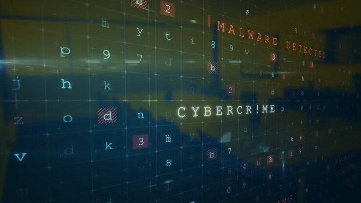 Animation of cyber security data processing against aerial view of cityscape
