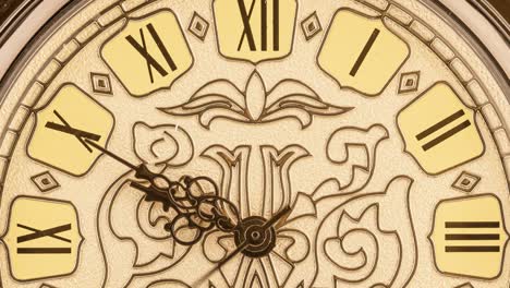 antique clock dial close-up. vintage pocket watch.