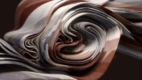 rolled camouflage fabric texture