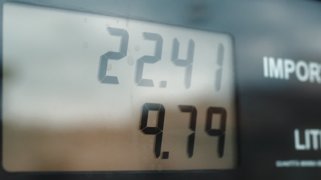 contador de dígitos de la gasolinera