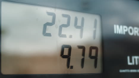 contador de dígitos de la gasolinera